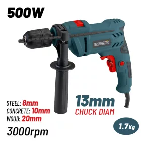 BORMANN Ütvefúró 500 W, 13 mm gyorstokmánnyal (BID5100)