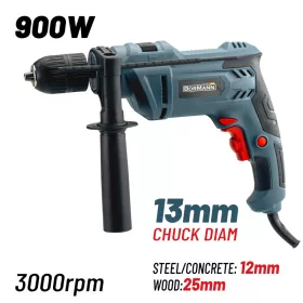 BORMANN Ütvefúró 900 W, 13 mm gyorstokmánnyal (BID6300)