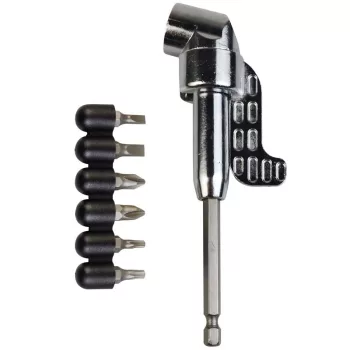   BORMANN Pro SAROKCSAVAROZÓ ADAPTER 1/4  6 RÉSZES BIT KÉSZLETTEL (BKC2200)