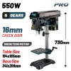 BORMANN Pro Állványos fúrógép 550W, 16 mm tokmány, LÉZER (BKD1655)