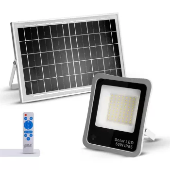   BORMANN SOLAR FLOODLIGHT LED VÍZÁLLÓ 50W, NAPELEM, FÉNYSZENZOR, TÁVIRÁNYÍTÓ, IDŐZÍTŐ (BLF2150)