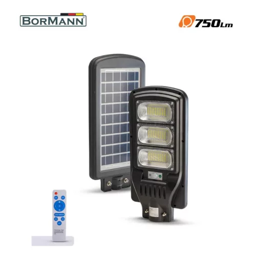 BORMANN SOLAR STREET LIGHT LED VÍZÁLLÓ 150W, BEÉPÍTETT NAPELEMMEL (BLF3550)