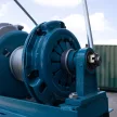 BORMANN Pro ELEKTROMOS ÉPíTŐIPARI DARU ( csörlő ) támasztó talppal,  ALAPPAL, 500Kg 30 méter (BPA6100)