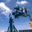 BORMANN Pro ELEKTROMOS ÉPíTŐIPARI DARU ( csörlő ) támasztó talppal,  ALAPPAL, 500Kg 30 méter (BPA6100)