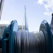 BORMANN Pro ELEKTROMOS ÉPíTŐIPARI DARU ( csörlő ) támasztó talppal,  ALAPPAL, 500Kg 30 méter (BPA6100)