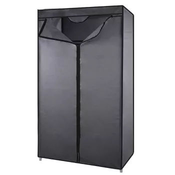   BORMANN ELITE SZÜRKE SZÖVET SZEKRÉNY FÉM KERETES 60X45X170cm (BPC1000)