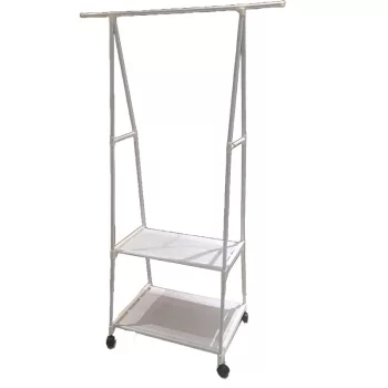   BORMANN ELITE FÉM PADLÓ RUHAAKGAS KEREKES, 2 SZÖVET PALC 42x55x160cm, SZÜRKE (BPC2230)