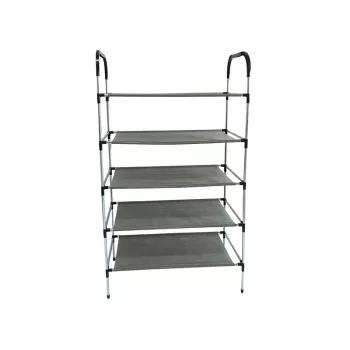   BORMANN ELITE CIPŐÁLLVÁNY 5 POLCVAL, TEXTIL ÉS FÉM KERETES, 60x30x102cm (BPC2260)