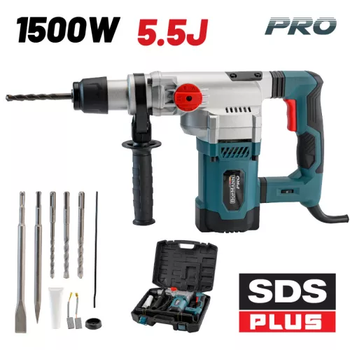 BORMANN Pro fúróKALAPÁCS SDS-PLUS 1500W, 5,5J (BPH4400)