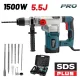 BORMANN Pro fúróKALAPÁCS SDS-PLUS 1500W, 5,5J (BPH4400)