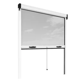   BORMANN ALUMÍNIUM keretes Rolós szúnyogháló 120x160cm, STOP funkcióval (BPN3300)