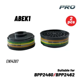   BORMANN Pro SZŰRŐ GÁZOK-HOZ ÉS GŐZ-HÖZ  2 DB (ALKALMAZHATÓ A ΒPP2460 ÉS BPP2462-HOZ) BARNA-SZÜRKE-SÁRGA- (BPP2466-2)