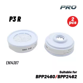   BORMANN Pro MASZKOS SZŰRŐ PORHOZ P3 R 2 DB (ALKALMAZHATÓ A ΒPP2460 ÉS BPP2462-HOZ) FEHÉR (BPP2468-2)