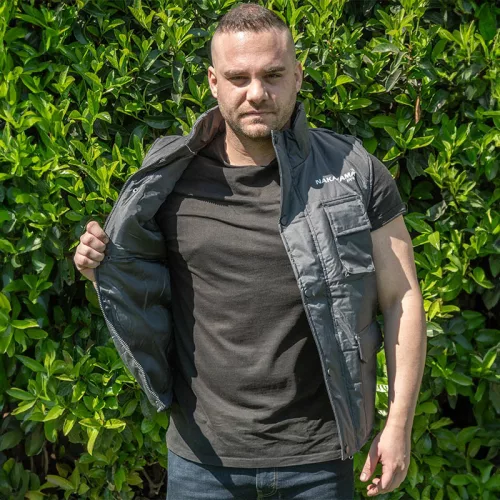 NAKAYAMA PRO Bélelt munkavédelmi mellény, fekete, L/52 (BPP7084)