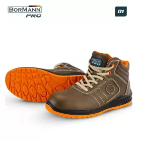   BORMANN Pro Munkavédelmi bakancs O1, NUBUKK BŐR, DOVER méret 41 (BPP8151)