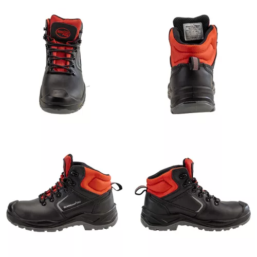BORMANN Pro MUNKAVÉDELMI BAKANCS S3 FEKETE, NUBUKK BŐR, VÍZÁLLÓ, LEON MÉRET 40 (BPP8200)