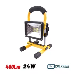   BORMANN Munkalámpa COB + SMD LED-del, 400 lm, fehér/piros/kék fénnyel, forgatható és dönthető lámpatesttel (BPR5000)