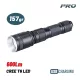 BORMANN Pro Zseblámpa 800 lm fényerővel, 2600 mAh Li-ion akkumulátorral, USB-töltéssel, IPX4 (BPR6005)