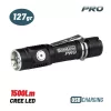 BORMANN Pro Zseblámpa 1500 lm, 2200 mAh Li-ion akkumulátorral, USB-töltéssel, övcsipesszel, IP54 (BPR6035)