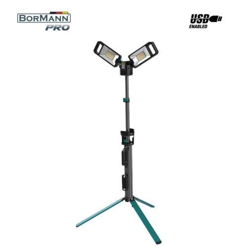 BORMANN Pro Akkumulátoros építkezési LED munkalámpa 5000Lm, VÍZÁLLÓ (BPR6050)