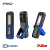 BORMANN Pro Akkumulátoros munkalámpa COB + SMD LED-del, 240 lm, 2200 mAh, mágnessel és állítható lámpatesttel (BPR6054)