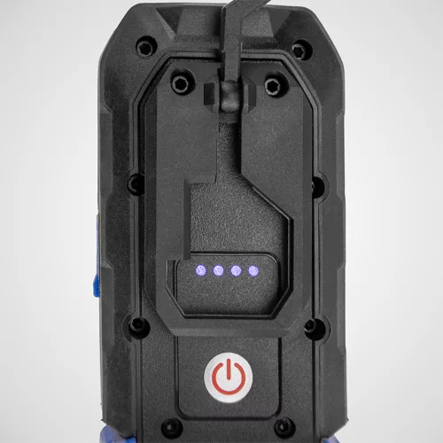 BORMANN Pro Akkumulátoros munkalámpa COB + SMD LED-del, 240 lm, 2200 mAh, mágnessel és állítható lámpatesttel (BPR6054)