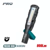 BORMANN Pro Munkalámpa COB LED-del, 800 lm, 6000 mAh akkumulátorral, 180°-ban forgatható mágneses talppal (BPR6055)