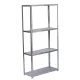 BORMANN ELITE Horganyzott tárolóállvány 4 POLCOS, L70xSz30xH150cm, MAX. 50KG/POLC (BSR1600)
