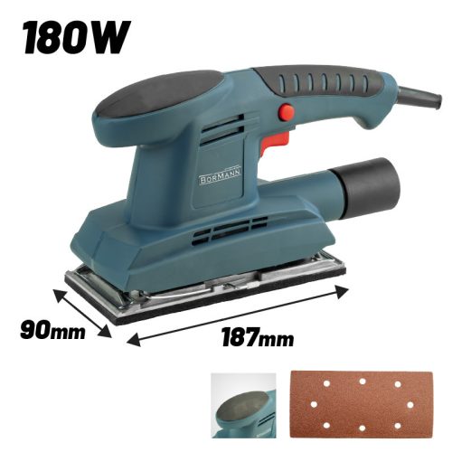 BORMANN Lite Rezgőcsiszoló 180W, 187x90mm, 11000rpm (BSS2100)