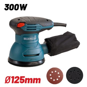   BORMANN Lite Excenter csiszoló 400W, Φ125mm, 14000rpm, PORGYŰJTÉS (BSS2450)