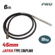 BORMANN Pro Betonvibrátor tűfej 45 mm, 6 m hajlékony tengellyel, Japan csatlakozással (BTC5111)
