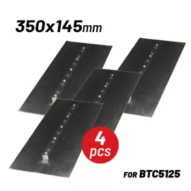   BORMANN Pro Betonsimító kés készlet 4 részes, 350 × 145 mm, BTC5125 géphez (BTC5127)