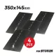 BORMANN Pro Betonsimító kés készlet 4 részes, 350 × 145 mm, BTC5125 géphez (BTC5127)