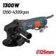 BORMANN Pro NEDVES POLÍROZÓ CSISZOLÓ GÉP 1300 W, 125 mm, VÁLTOZTATHATÓ SEBESSÉG 1300-4200 ford./perc (BTC6350)