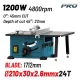 BORMANN Pro Asztali körfűrészgép 1200W, Φ210mm (BTS1250)