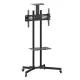 BORMANN Gurulós TV állvány polccal 26–60”, 50 kg, VESA 200 × 200–600 × 400 mm (BTV1300)
