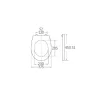 Bormann WC-ülőke Sagitta gyorskioldással, duroplast, 450 × 375 mm (BTW1030)
