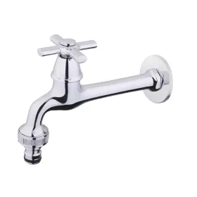   BORMANN Fali kifolyócsap River hosszú szárral, krómozott sárgaréz, 1/2” (BTW3435)