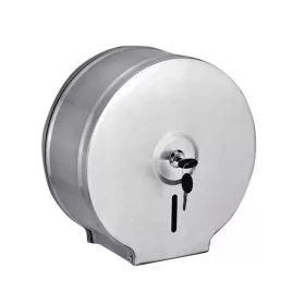   BORMANN WC-papír-adagoló kerek, fali inox kivitelben, 25,5 × 12 × 26 cm (BTW9010)