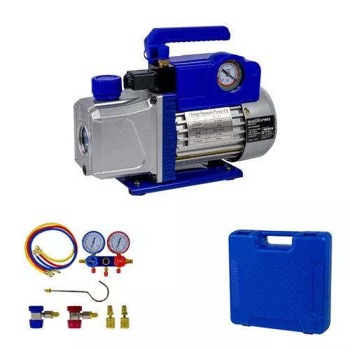 BORMANN Pro Vákuumszivattyú berendezés + elosztó és mérőóra készlettel légkondihoz ( klímaberendezések ) (BVP1000)