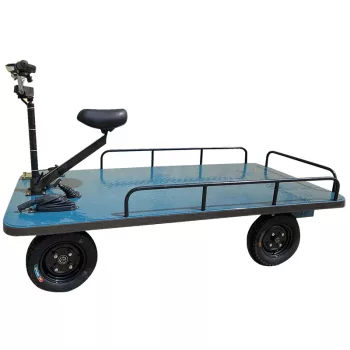   BORMANN Pro ELEKTROMOS ÁRUSZÁLLÍTÓ KOCSI, MAX. TERHELÉS 1000Kg, 800W, PLATFORM MÉRETEI 160X100cm, IRÁNYíTHATÓ TENGELLYEL (BWR2600)