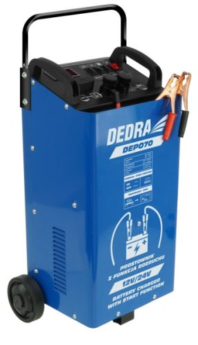Dedra Egyenirányító indítás funkcióval 12/24V 40-400Ah (DEP070)