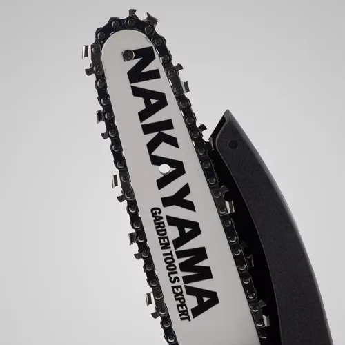 NAKAYAMA AKKUMULÁTOROS MINI LÁNCFŰRÉSZ 21V, SZÉNKEFE NÉLKÜLI, LÁNCVEZETŐ 15cm, 825gr, LÁNC 1/4"1,1mm 37 SZEMES 11m/s, 2x2Ah Li-Ion, (EC1050)