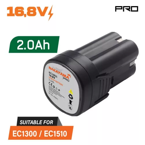 NAKAYAMA PRO akkumulátor 16,8V, 2,0Ah az EC1300 metszőollóhoz (EC1301)