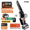 NAKAYAMA PRO Akkumulátoros szénkefementes mini láncfűrész, 21V, 20 cm, 2x5.0Ah, kofferben (EC1520)