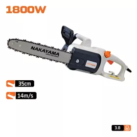   NAKAYAMA Elektromos láncfűrész 1800 W, 35 cm vezetőlemezzel, 14 m/s láncsebességgel (EC2035)
