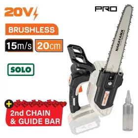   NAKAYAMA PRO Akkumulátoros szénkefementes láncfűrész, 20V (akku és töltő nélkül) (EC3000)