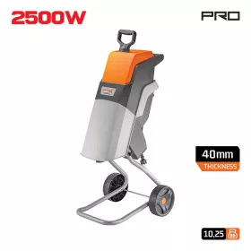   NAKAYAMA Elektromos ágaprító 2500 W, 40 mm vágási átmérő, 5000 ford./perc (ES2510)