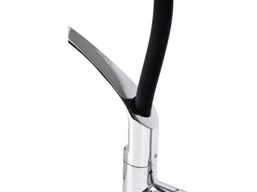 FALA Konyhai csaptelep Flexible 2 Black 60 cm-es flexibilis kifolyóval, 2 vízsugárral, fekete (75675)
