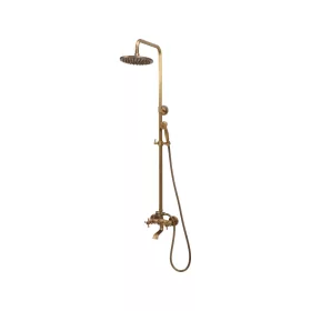   FALA Zuhanyoszlop Retro Bronze 1 kádtöltő csapteleppel, 20 cm-es fejzuhannyal, bronz (75829)